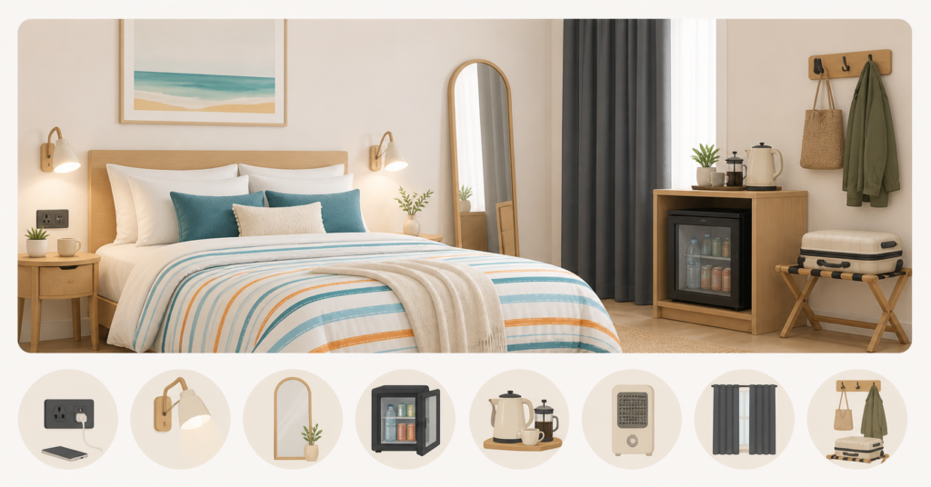 Airbnb Bedroom Setup for More Stays useful extras